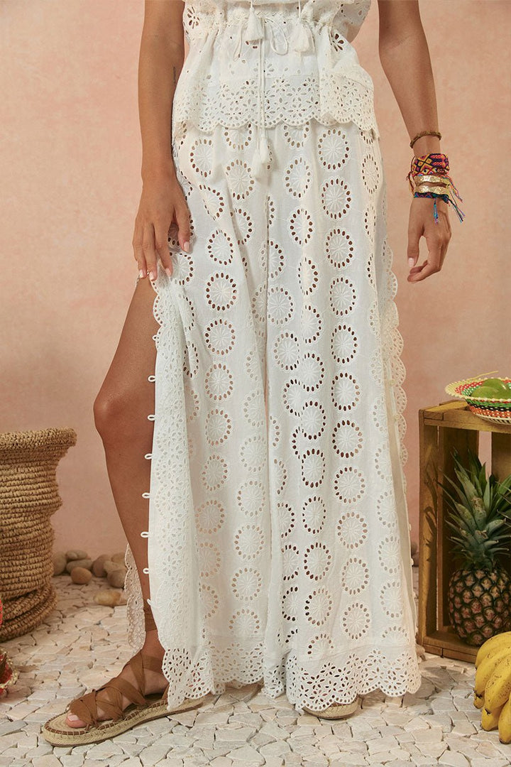 Yaya Lace Pant - Antique White - Meadow CollectivePants